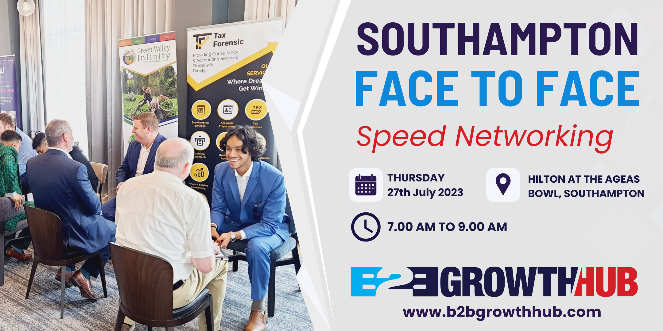 Face 2 Face Speed Networking Event Southampton 29th August 2023
